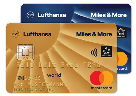 Miles and More Kreditkarten der Lufthansa