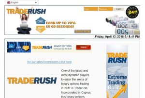Webseite von traderushonline.com