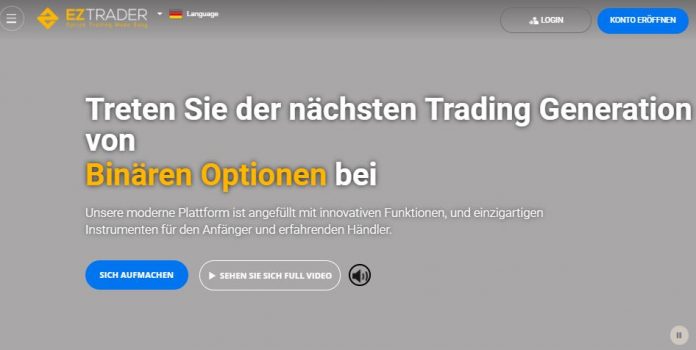 Webseite von eztrader.com/de/ Webseite von eztrader.com/de/
